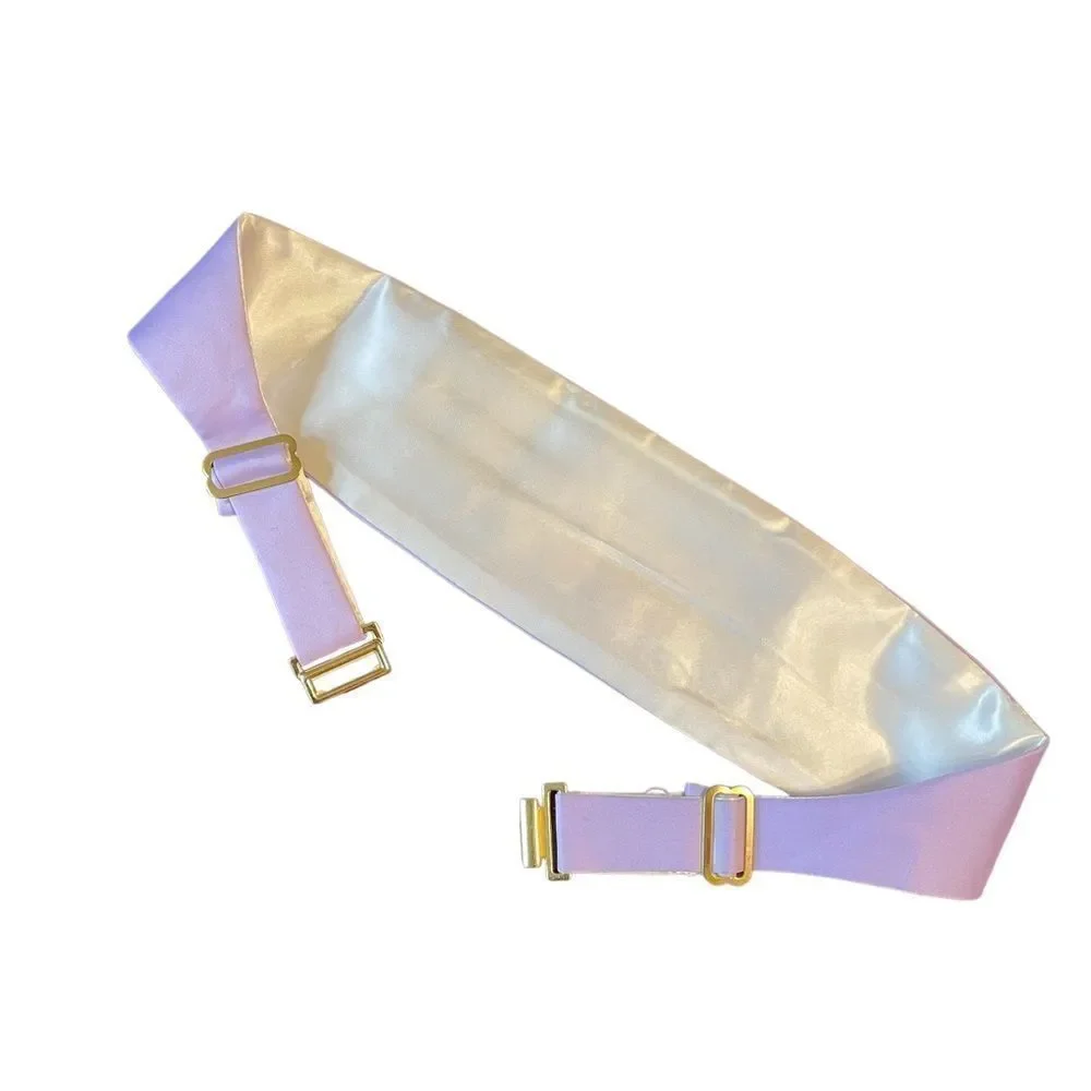 Lavender Purple Bow tie and matching Cummerbund -Vintage.